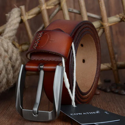 Marron / 115CM ceinture cuir vieilli homme Ma boutique