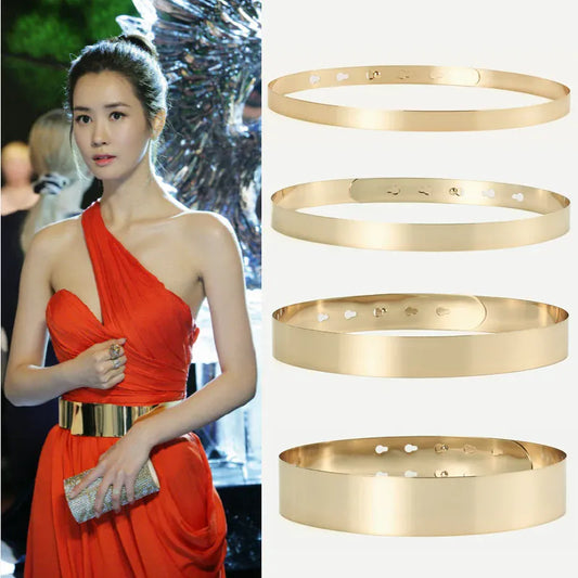 Ceinture dorée femme CeinturesCuir