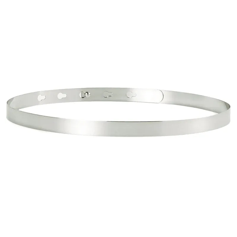 Silver-1.5cm / 76cm Ceinture dorée femme CeinturesCuir