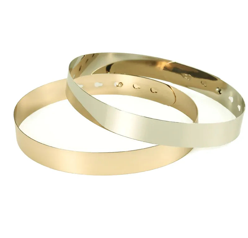 Ceinture dorée femme CeinturesCuir