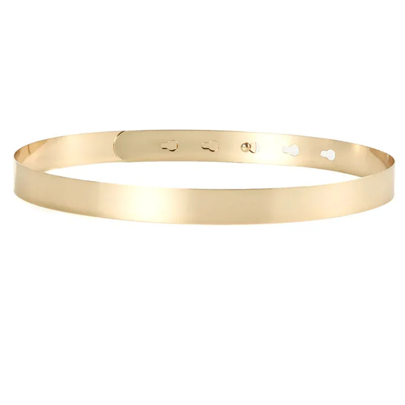 Gold-2.0cm / 92cm Ceinture dorée femme CeinturesCuir