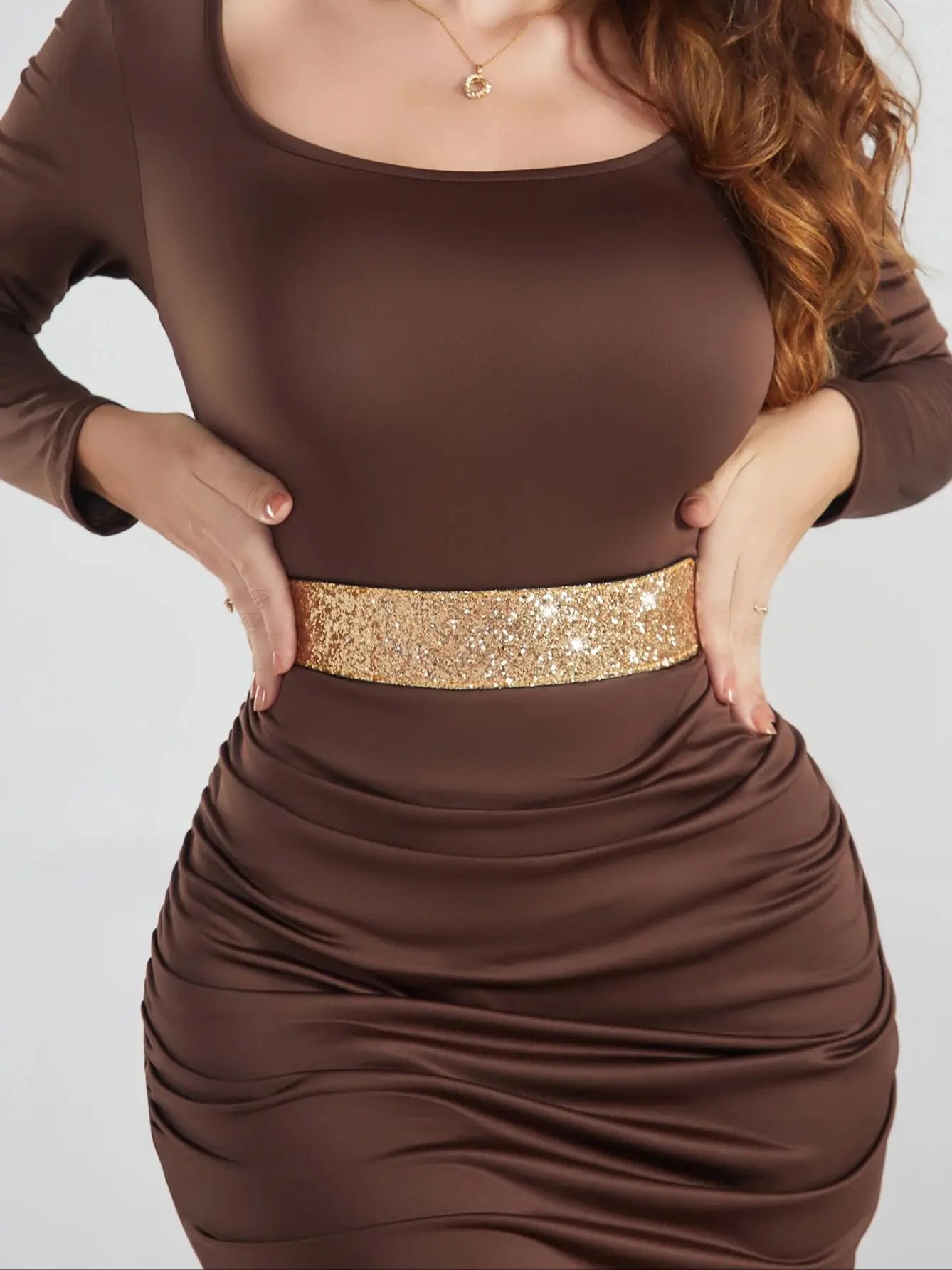 Ceinture dorée pour robe CeinturesCuir