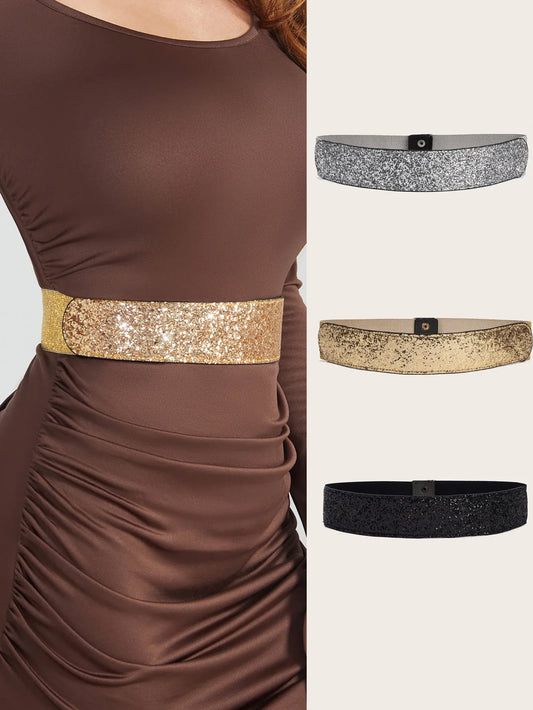 Ceinture dorée pour robe CeinturesCuir