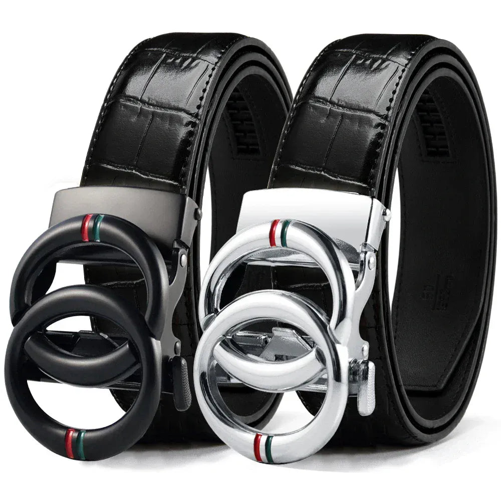MM / 135cm Ceinture Double Tour Cuir Homme Ma boutique