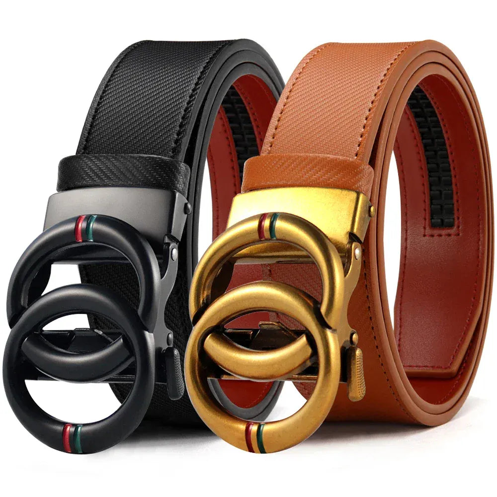 EE / 150cm Ceinture Double Tour Cuir Homme Ma boutique