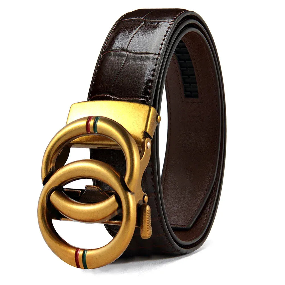 II / 115cm Ceinture Double Tour Cuir Homme Ma boutique