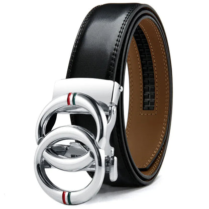 QQ / 125cm Ceinture Double Tour Cuir Homme Ma boutique