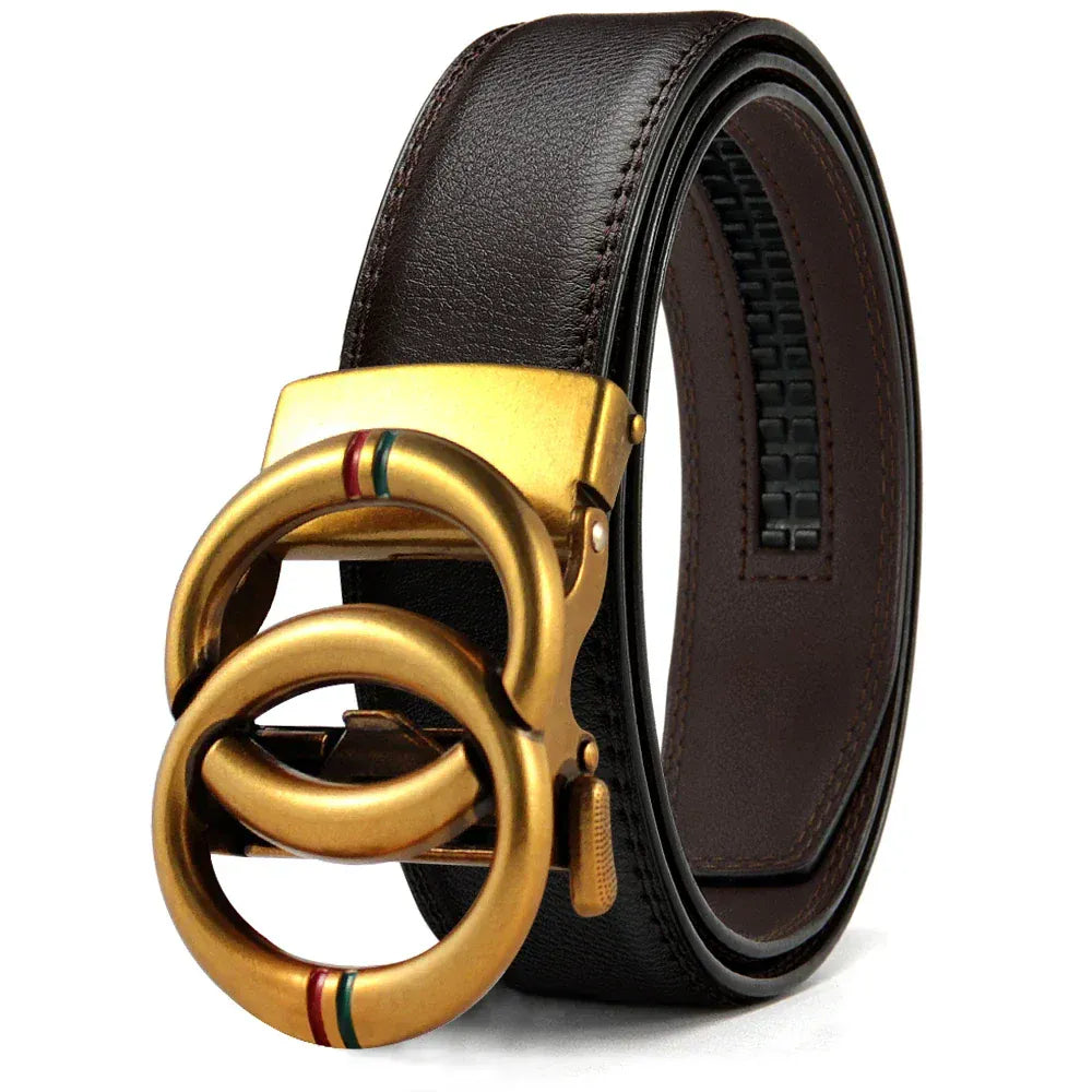 AG / 150cm Ceinture Double Tour Cuir Homme Ma boutique