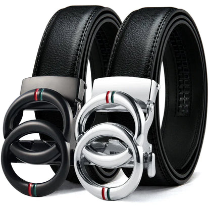 AD / 125cm Ceinture Double Tour Cuir Homme Ma boutique