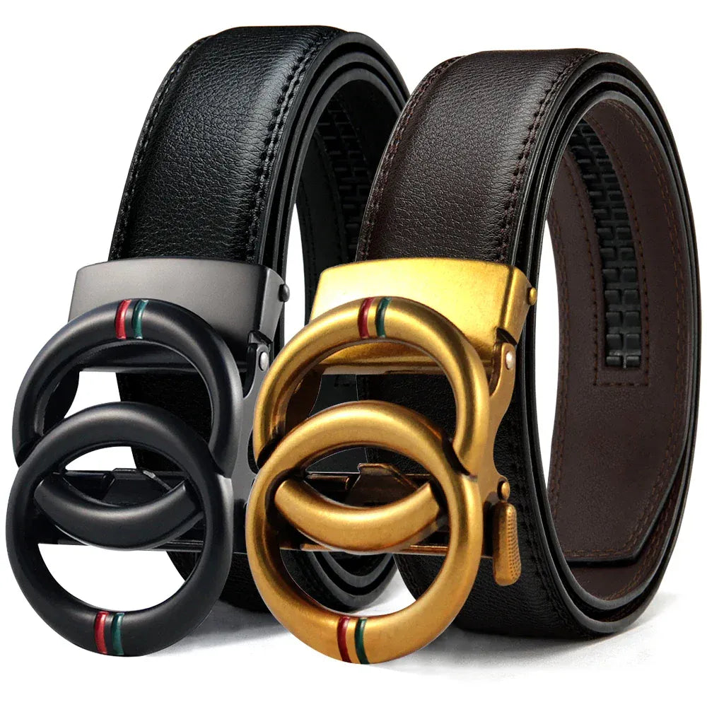 AI / 150cm Ceinture Double Tour Cuir Homme Ma boutique