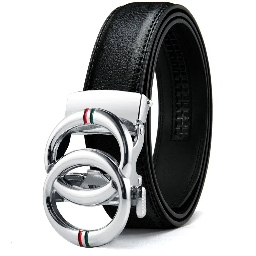 AB / 115cm Ceinture Double Tour Cuir Homme Ma boutique