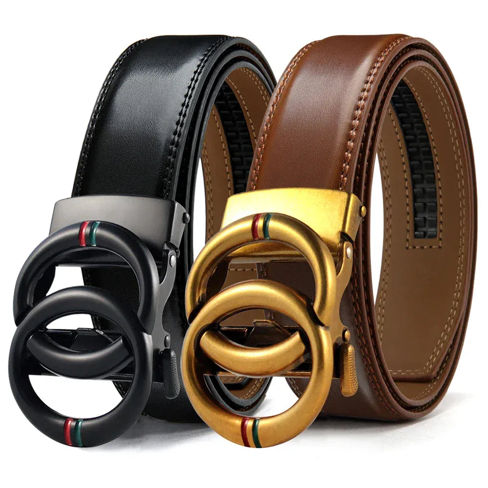 TT / 125cm Ceinture Double Tour Cuir Homme Ma boutique