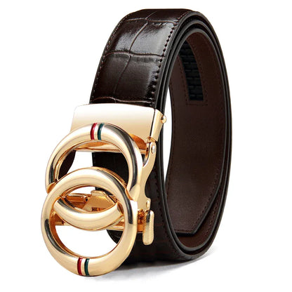 HH / 105cm Ceinture Double Tour Cuir Homme Ma boutique