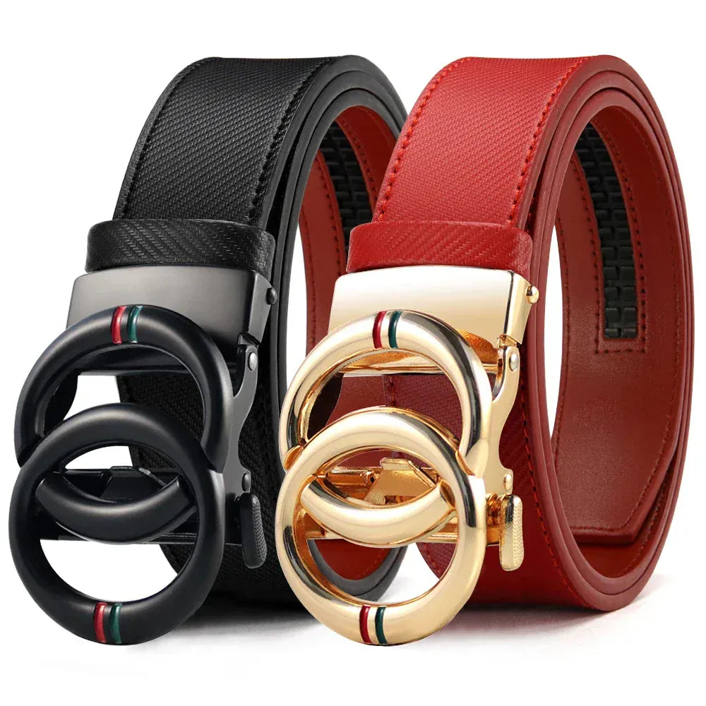 CC / 150cm Ceinture Double Tour Cuir Homme Ma boutique