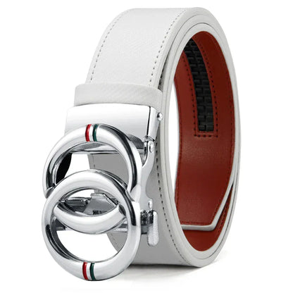 WW / 135cm Ceinture Double Tour Cuir Homme Ma boutique