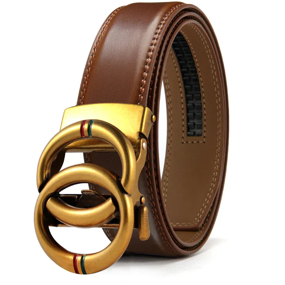 PP / 115cm Ceinture Double Tour Cuir Homme Ma boutique