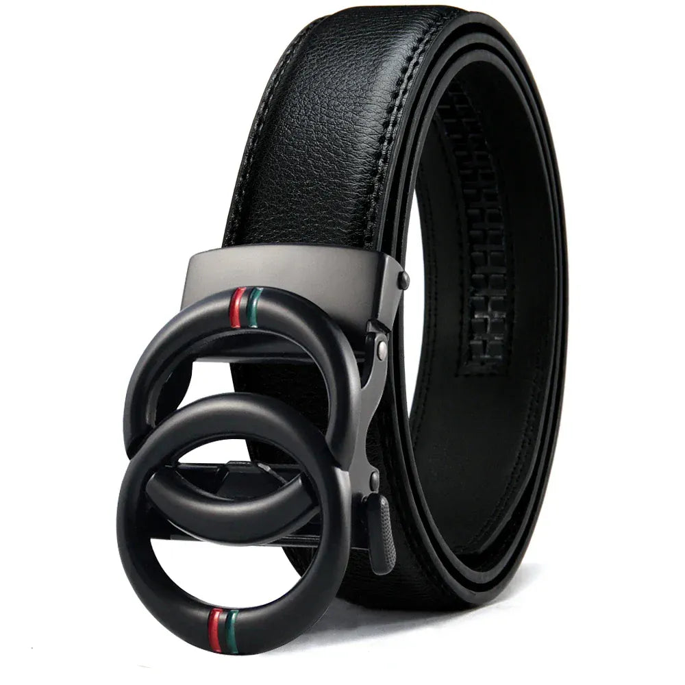AC / 125cm Ceinture Double Tour Cuir Homme Ma boutique