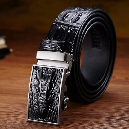 Café / 105cm Ceinture Effet Crocodile Homme Ma boutique