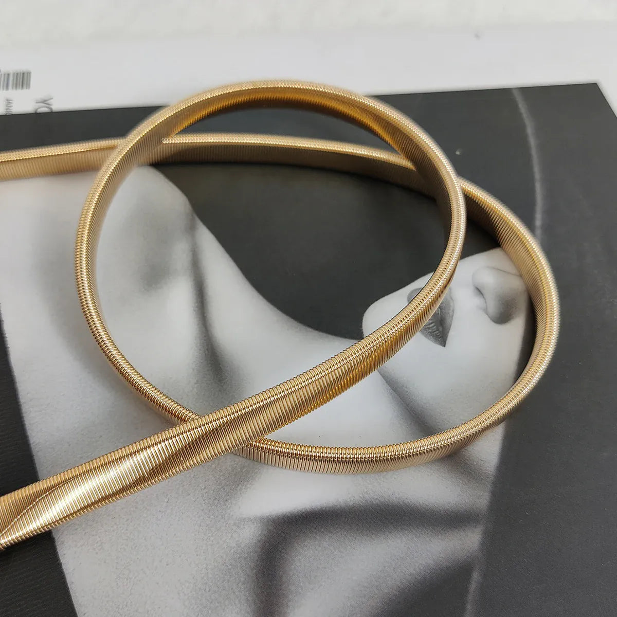 Ceinture elastique doré CeinturesCuir
