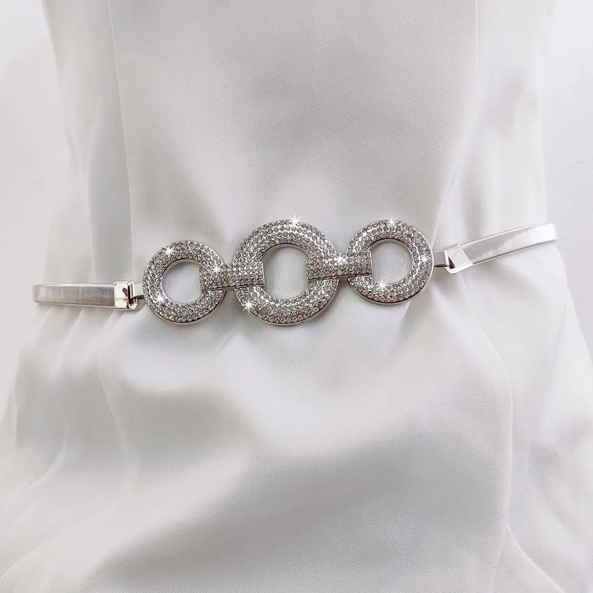 silver metal / 76x1cm Ceinture elastique doré CeinturesCuir