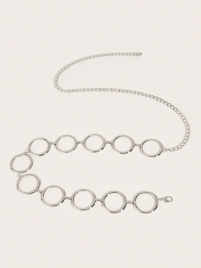 Silver / 105CM Ceinture en chaine pour femme CeinturesCuir