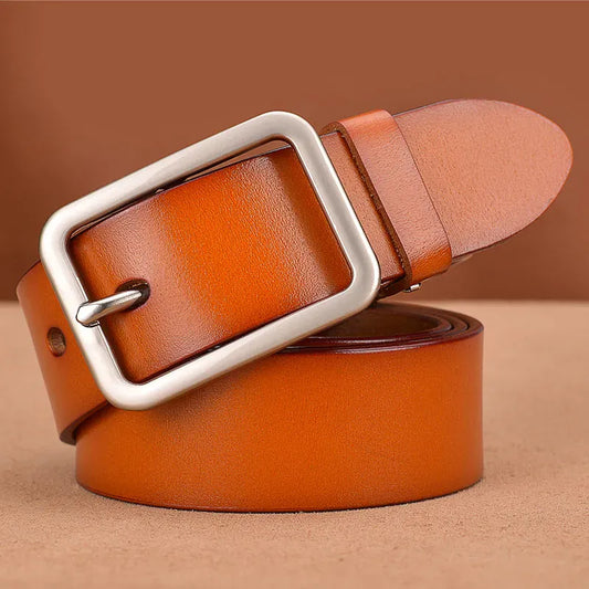 Yellow brown / 115cm Ceinture en cuir camel femme CeinturesCuir