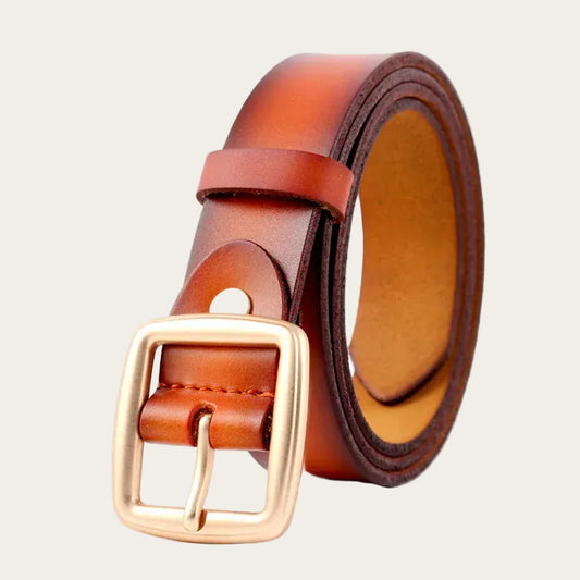Ceinture en cuir minimaliste pour tenue élégante et sobre 2.8cm Ma boutique