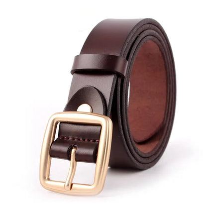 Café / 110cm Ceinture en cuir minimaliste pour tenue élégante et sobre 2.8cm Ma boutique