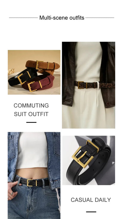 Ceinture en cuir noir femme CeinturesCuir