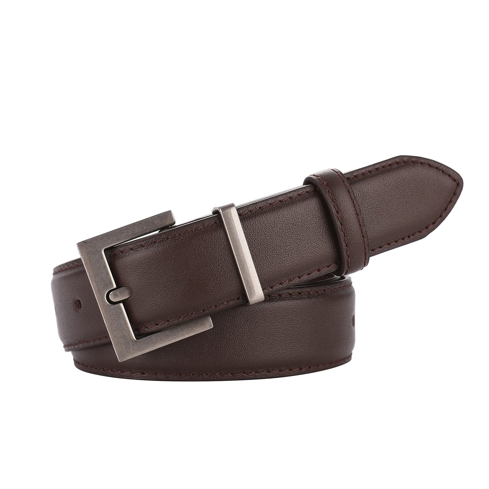 coffee A / 100cm / China Mainland Ceinture en cuir noir femme CeinturesCuir