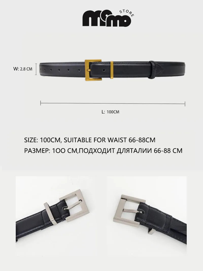 Ceinture en cuir noir femme CeinturesCuir