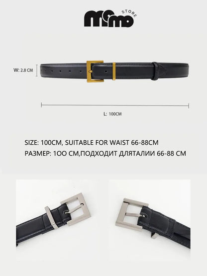 Ceinture en cuir noir femme CeinturesCuir