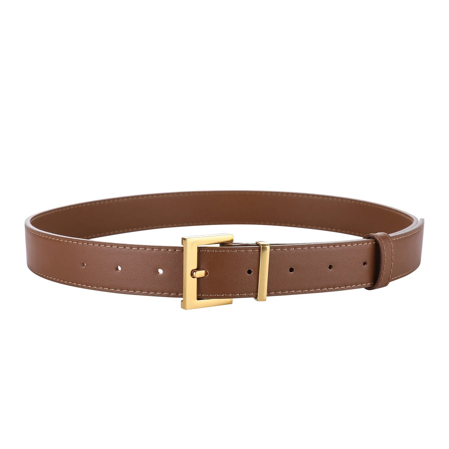 burnt orange C / 100cm / China Mainland Ceinture en cuir noir femme CeinturesCuir
