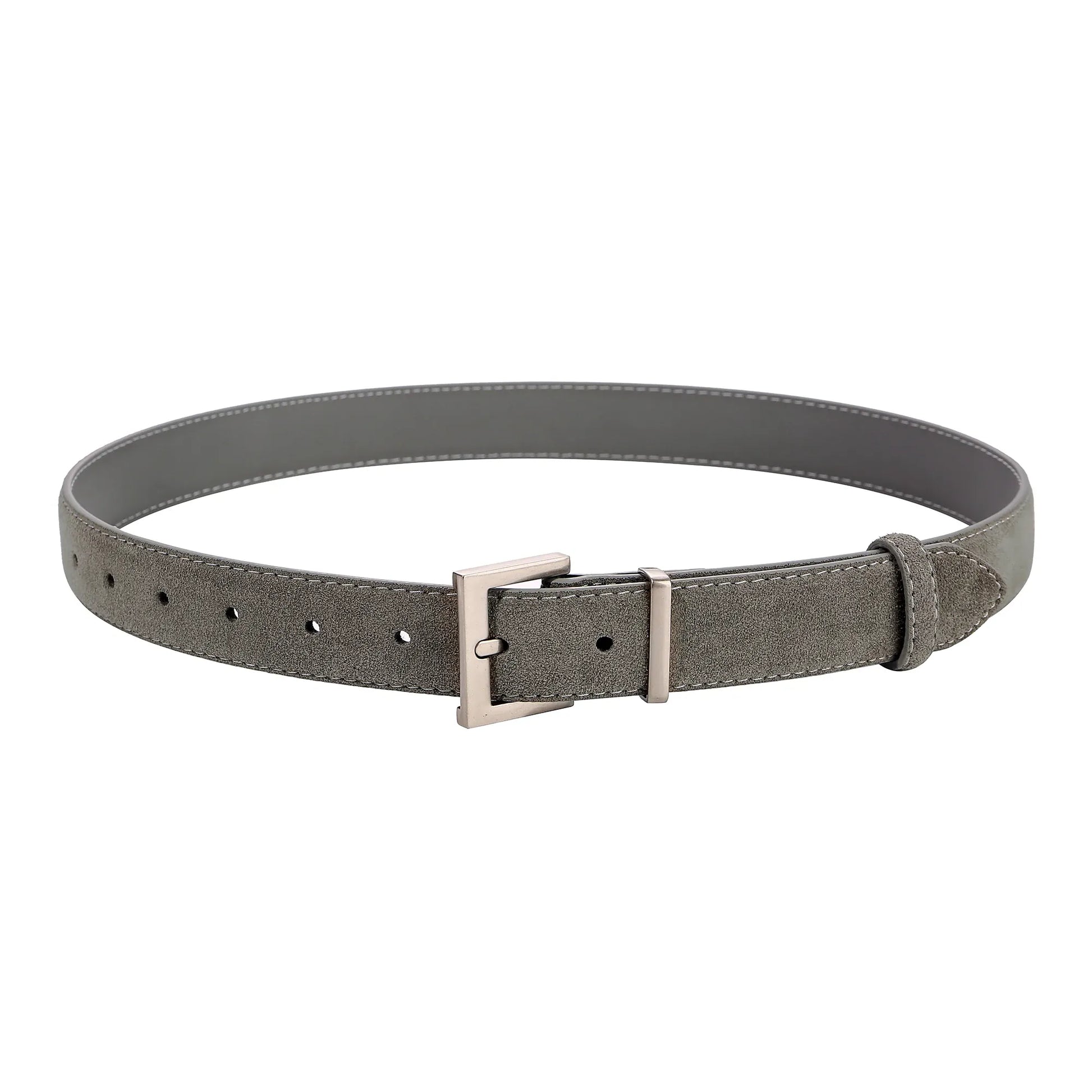 gray E / 100cm / China Mainland Ceinture en cuir noir femme CeinturesCuir