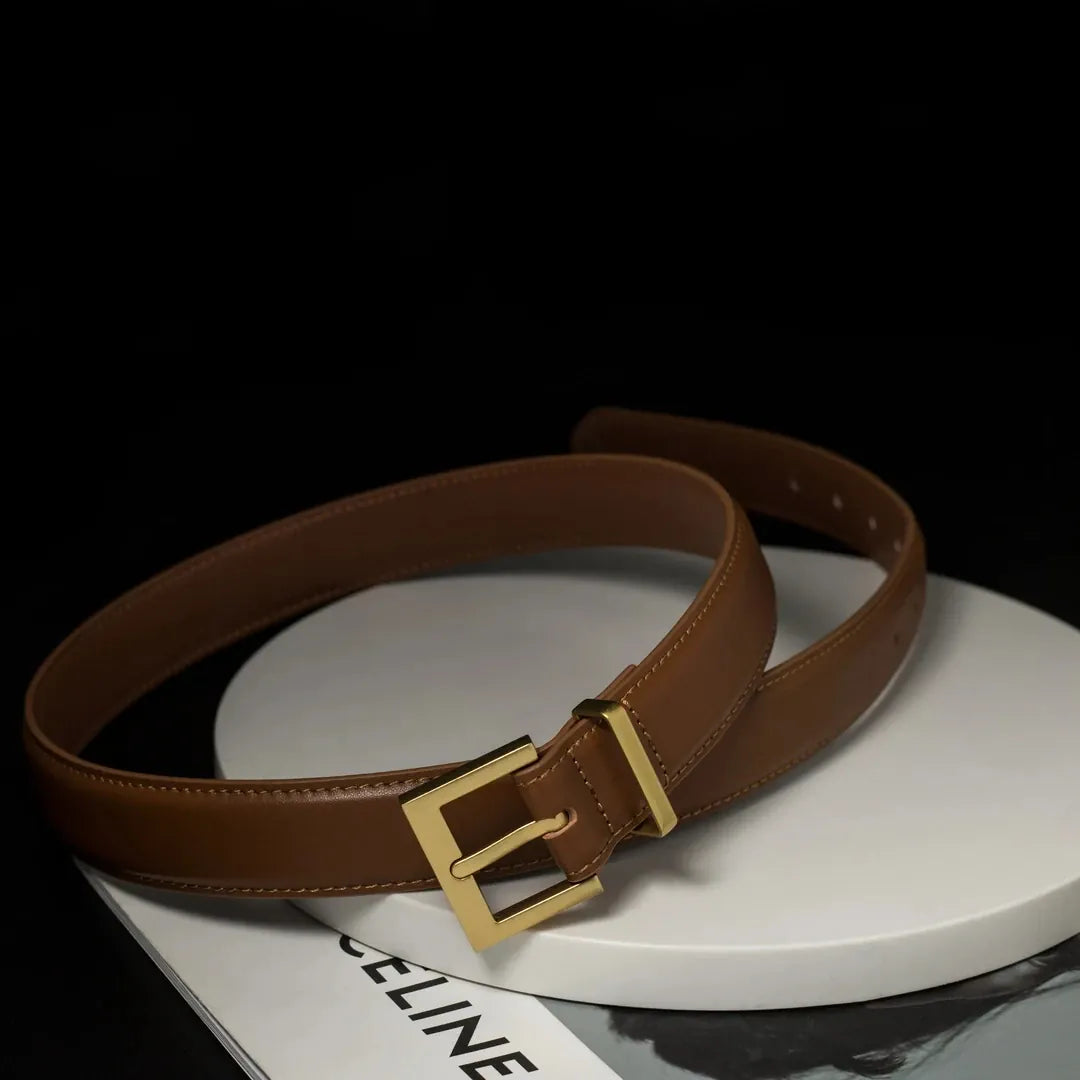 burnt orange D / 100cm / China Mainland Ceinture en cuir noir femme CeinturesCuir