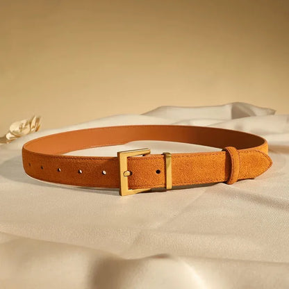 brown B / 100cm / China Mainland Ceinture en cuir noir femme CeinturesCuir