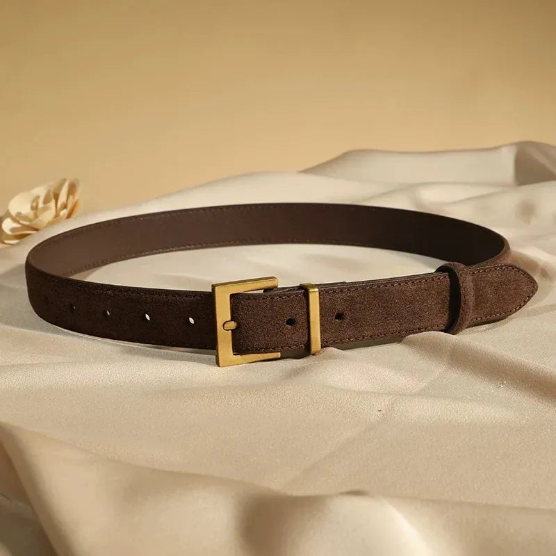 coffee B / 100cm / China Mainland Ceinture en cuir noir femme CeinturesCuir