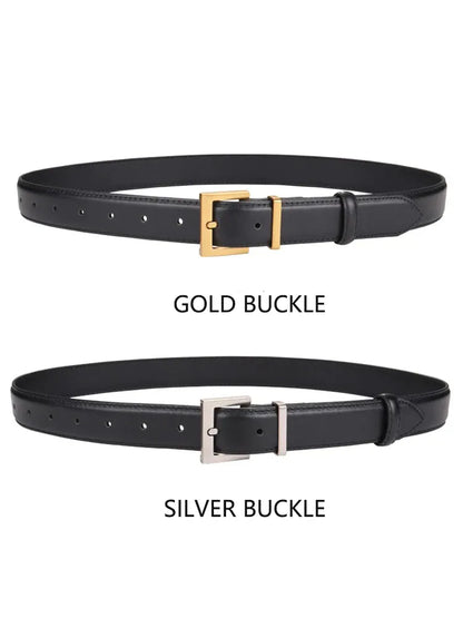 Ceinture en cuir noir femme CeinturesCuir