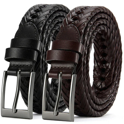 Ceinture en cuir tressé main pour look d'été décontracté Ma boutique