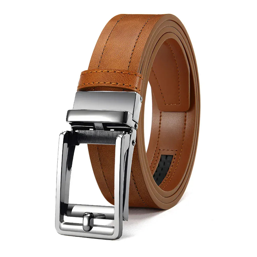 Marron 2 / 105cm Ceinture en cuir véritable pour costume de mariage homme Ma boutique