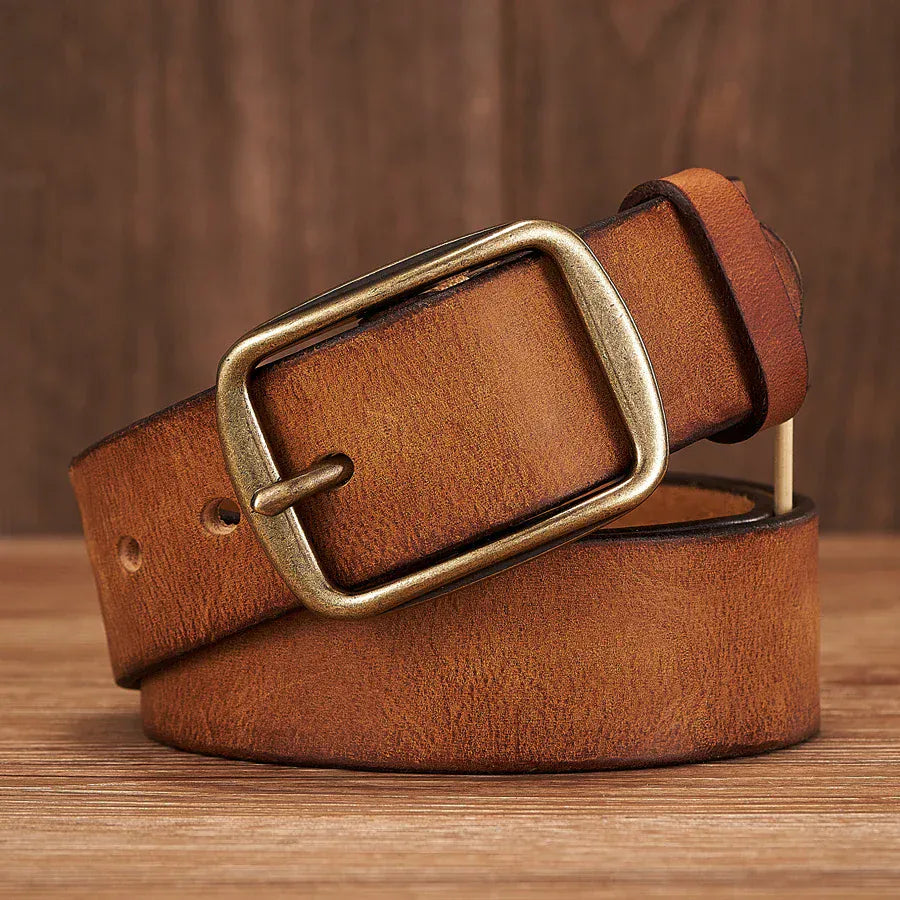 Ceinture en Cuir Véritable pour Homme - L'Élégance Intemporelle