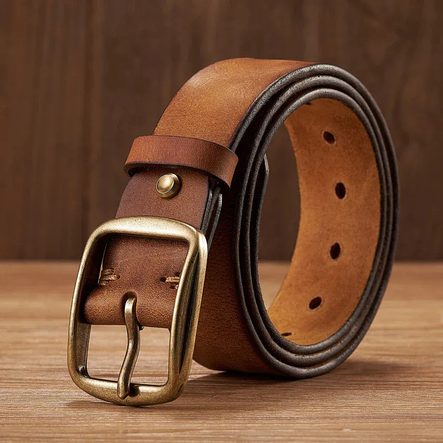 Ceinture en Cuir Véritable pour Homme - L'Élégance Intemporelle