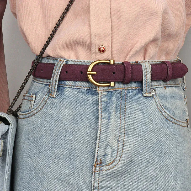 Ceinture en daim femme CeinturesCuir