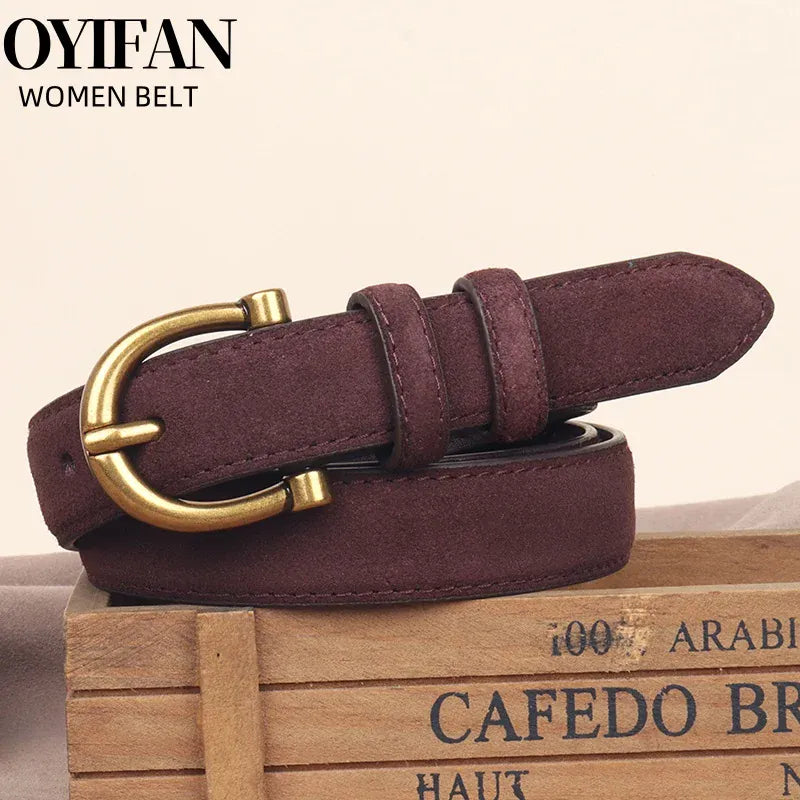Ceinture en daim femme CeinturesCuir