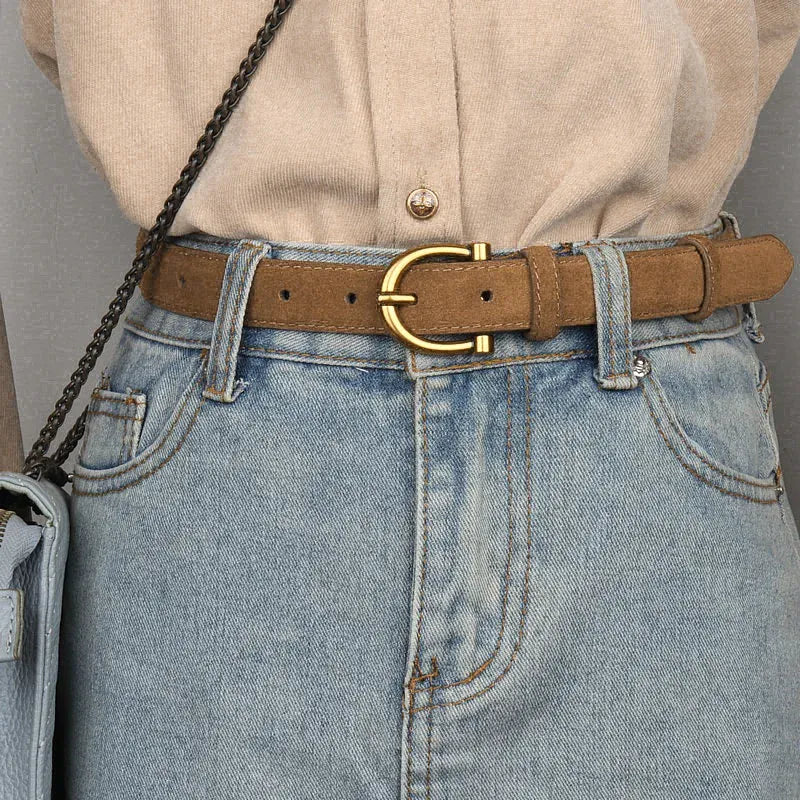 Ceinture en daim femme CeinturesCuir
