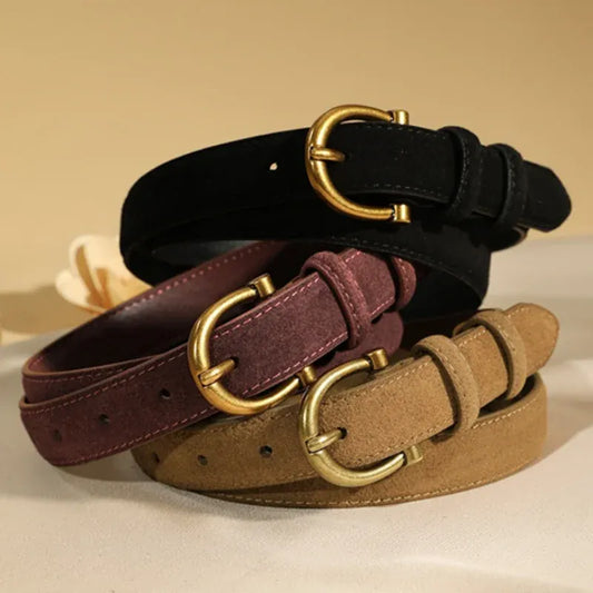 Ceinture en daim femme CeinturesCuir