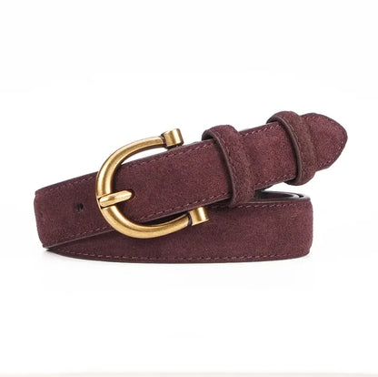 PURPLE / 110cm Ceinture en daim femme CeinturesCuir