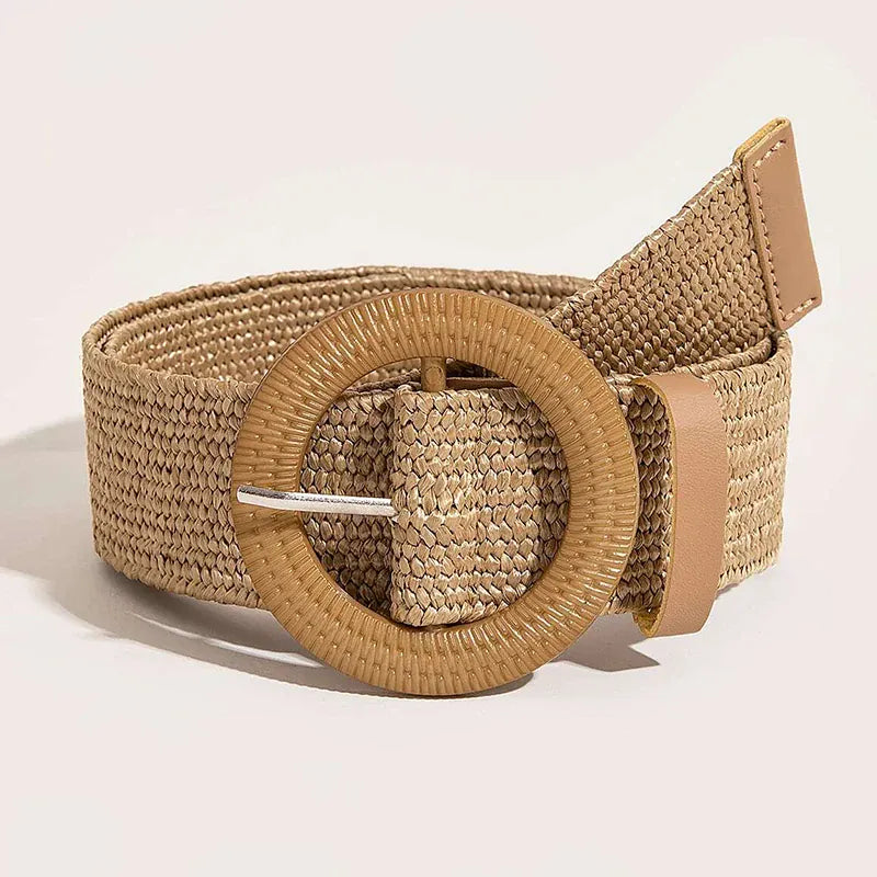 Deep Khaki / 97cm Ceinture en raphia CeinturesCuir