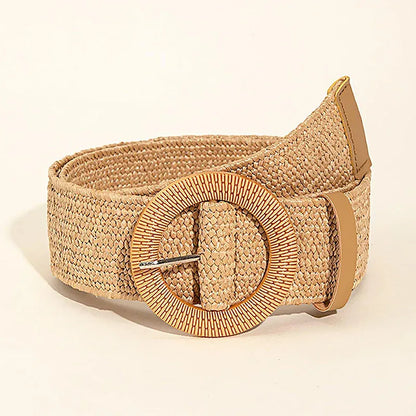 Khaki / 107cm Ceinture en raphia CeinturesCuir