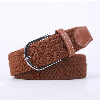 FB Brown / 3.3cmX107cm Ceinture en tissu femme CeinturesCuir